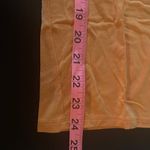 Antonio Melani  orange ruffled shoulder small 3/4 sleeve stretch material blouse Photo 3