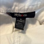 Style & Co . White Knee-Length Pencil Skirt Photo 6