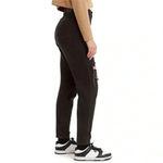Levi's NWT  Women's High Waisted Mom Jeans, Black Destructed, 26 x 27 Photo 2