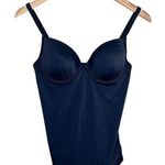 Boden navy blue womens underwire bust tankini swim suit top size 36B Photo 0