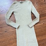 Princess Polly  Ribbed Knit Sage Green Dress bodycon, s Photo 0