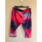 Reebok  Women's Tie Dye Capri Leggings Athletic Workout Fitness Activewear XL Photo 1