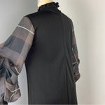 Women's Color Block Asymmetrical Knit Sweater Dress Beige & Black Size L Photo 4