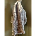 Silver Sequin Velvet Bolero Jacket cardigan y2k romantic boho fairy whimsi silk Size XL Photo 3