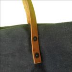 True Religion Denim Jean Tote Bag Leather Strapped Photo 3