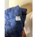 Bryn Walker  Blue Linen Short Sleeve Shift Dress Lagenlook Medium M Photo 9