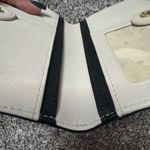 Kate Spade hazel court bow tie tuxedo wallet Cream Black NWOT Photo 5