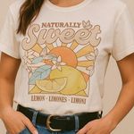 Wonder Nation "Naturally Sweet" Graphic Tee – Youth Plus L (10–12) Women's Small Photo 0
