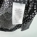 Tahari NWT Long Sleeve Polka Dot Keyhole Top Shirt Black White Size Small S NEW Photo 7