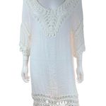 Paradise USA Crochet Swimsuit Cover Up Dress White Size undefined Photo 6