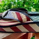 Montana West  Stars & Stripes Bling Flip Flop Sandals Photo 3