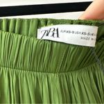 ZARA NWT  Green Maxi Pleated Skirt, Size XS/S Photo 5