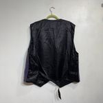Saxony Purple Vintage Leather Vest Sz 2X Photo 7