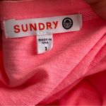 Sundry  | Hot Pink Ruched Racerback Tank Dress Sz S Photo 5