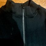 PINK DOT NWT BLACK Ribbed Seamless playsuit/catsuit zip up front long sleeves L Size L Photo 13