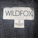 Wildfox  Marley Oversized Black Hoodie Crop Relaxed 100% Cotton Sweater Top Small Photo 1