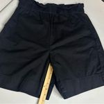 Everlane  Organic Cotton Ultra High Rise Classic Black Paper Bag Shorts Size L Photo 5