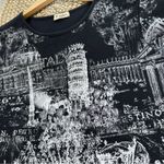 Cactus Women’s Y2K Style Italy Graphic Baby Tee 3/4 Sleeve in Black M Size M Photo 7