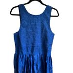 Madewell NWT  Sicily Dress PXL Blue Smocked Midi Dress Sleeveless Summer Casual Photo 13