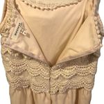 Monteau Champaign Lace Sleeveless Fully Lined Boho Romper Size Small Photo 4