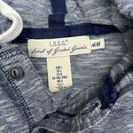 H&M L.O.G.G. Blue Cotton Hoodie Lightweight Size Large Photo 2