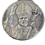 Pope John Paul II Jubilee 2000 Medal Silver Tone Vatican Souvenir Key Chain Photo 8