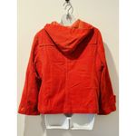 Anthropologie Elevenses  Orange Corduroy Peacoat Size 14 EUC! Photo 1