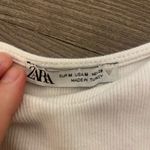 ZARA white eyelet puff sleeve top Photo 1