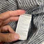 prAna ‎ Women's Navy And White Striped Shirt HempBlend Shirt Dress EUC Photo 7