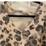 Democracy  lightweight sweater in tan and gray cheetah print, size small, NWT $78 Photo 7