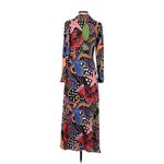 Farm Rio NWT Under The Sea Maxi Plunging V-neck Long Sleeve Dress XS $200 Photo 4