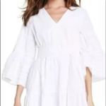 Lisa Mari Fernandez Ric Rac Flare Dress SZ S White Photo 6