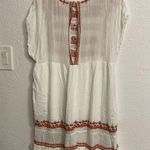 Free People Sunrise Wanderer Embroidered Cotton Mini Dress Ivory Photo 5