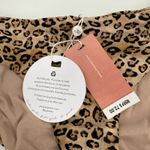PQ SWIM PILYQ Bikini Bottoms Leo Size Medium NWT Basic Ruched Full Leopard Swim Brown Photo 6