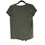 Lululemon  Womens Love Tee Shirt Top V Neck Split Front Olive Green 6 Photo 1
