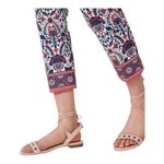 Ann Taylor  LOFT Marisa Floral Print Riviera Cropped Pants Women‎ Size 4 Photo 3