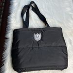 PINK - Victoria's Secret PINK Victoria’s Secret Black Puffy Tote Photo 5