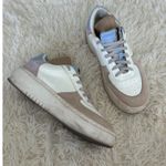 Shu Shop Platform Sneakers Size 10 Leather Suede Colorblock Chunky Casual White Photo 0