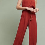 Anthropologie Elevenses  Orange Jumpsuit, S Photo 0