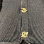 VON Saken Women’s Black Heavy Cotton Sweater Jacket Toggle Buttons Black L Size M Photo 3