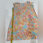Lilly Pulitzer  Colorful Abstract Fish Print Dress. Boat Neck. Photo 7