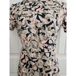 Collective Concepts Vibrant Floral Sheath Mini Dress Back Cut Outs Sz S Photo 1