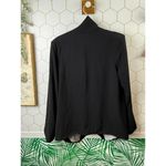 Cartonnier by Anthropologie Black Open Front Cascade Blazer Photo 3