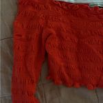 Urban Outfitters  Red Smocked Top Photo 1