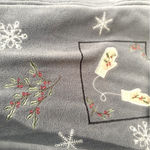 Croft & Barrow  Fleece Winter Jacket Women's Size XL Blue Gray Cottagecore‎ Snow Photo 3