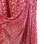 Aakaa  Vici Dolls Pink Maxi Tropical Print Split Leg Resort Palazzo Pants Large Photo 3