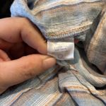 Faherty  Blue White 100% Linen Striped Tunic Shirt Dress‎ Kraine Shirtdress Small Photo 5