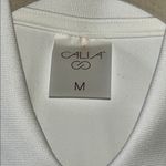 Calia by Carrie  Underwood Collared 1/4 Zip Tennis Golf Sports Top Sz Med White Photo 3