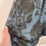 Orla Kiely Blue Black Tree Print Midi Wrap Dress Womens L Long Sleeve Stretch Size L Photo 6