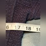 Nic+Zoe  Ribbon Trim Fringe Mix Knit Blazer Women's Dark Indigo Long Sleeve NWOT Photo 9